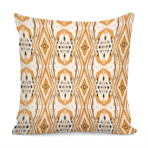 Brown And White Tribal Print Pillow Cover