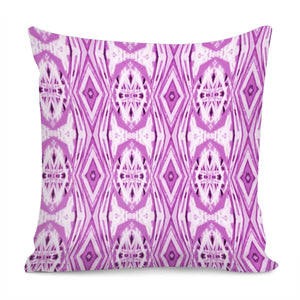 Purple And White Tribal Pattern Pillow Cover