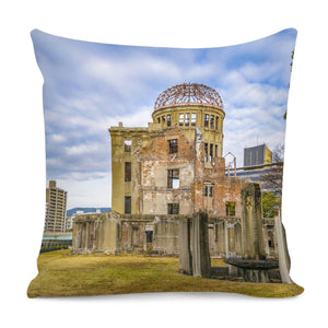 Hiroshima Peace Park, Hiroshima, Japan Pillow Cover