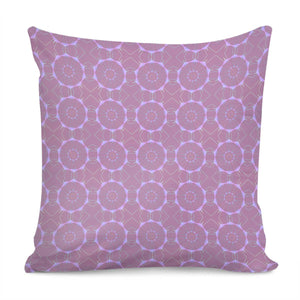 Round Stitch Purple Pattern Pillow Cover