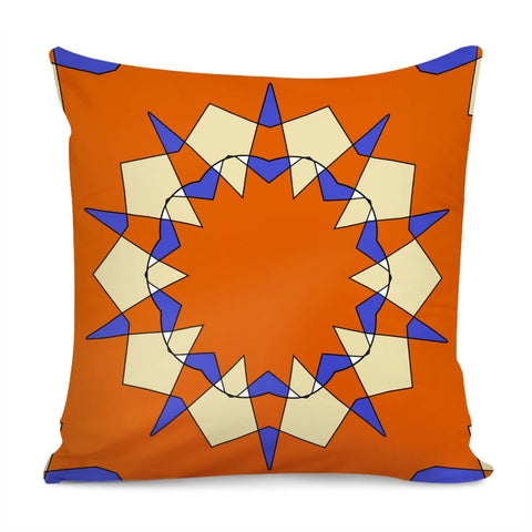 Image of Colorful Spikes Pattern Pillow Cover