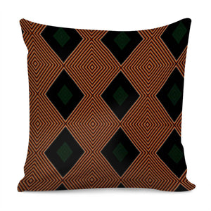 Brown And Black Textured Pattern Pillow Cover