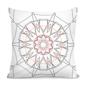 Wire On White Pattern Pillow Cover