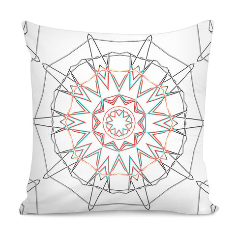 Image of Wire On White Pattern Pillow Cover