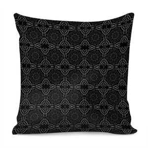 Black Textured Pillow Cover