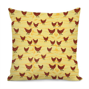 Chicken Pattern Pillow Cover