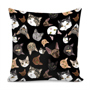 Moggy Mania Pillow Cover