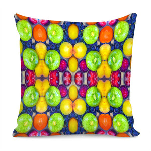 Fruits And Vegetables Pattern Pillow Cover