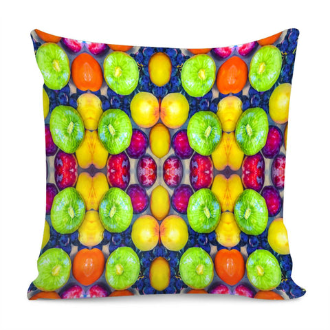 Image of Fruits And Vegetables Pattern Pillow Cover