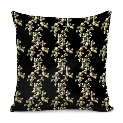 Image of Dark Botanical Motif Pattern Pillow Cover