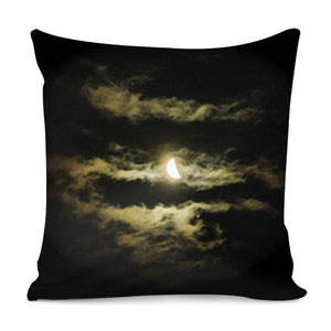 Moonscape Night Scene Pillow Cover