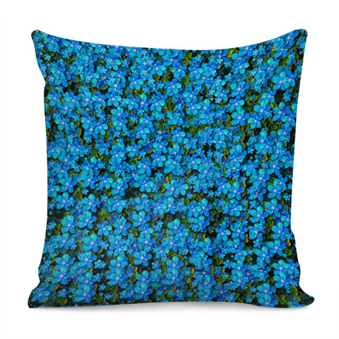 Image of Blue Sakura Forest  Tree So Meditative And Calm Pillow Cover