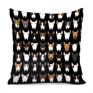 Bully Mix On Black Pillow Cover