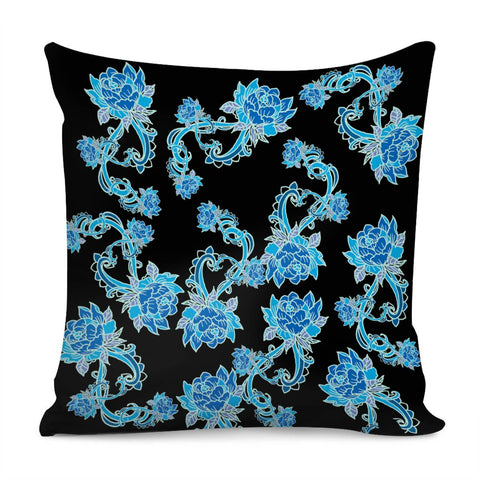 Image of Blue Pillow Cover