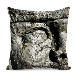 Mexican Pre Hispanic Head Sculpture Poster Pillow Cover