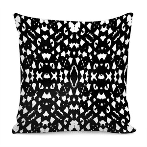 Black And White Ethnic Print Pillow Cover