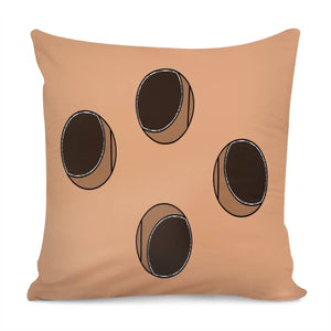 Holes Brown Pattern Pillow Cover