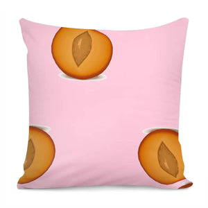 Peaches Pink Pattern Pillow Cover