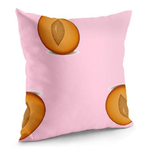 Image of Peaches Pink Pattern Pillow Cover