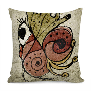 Fantasy Cute Bird Drawing Artwork Pillow Cover