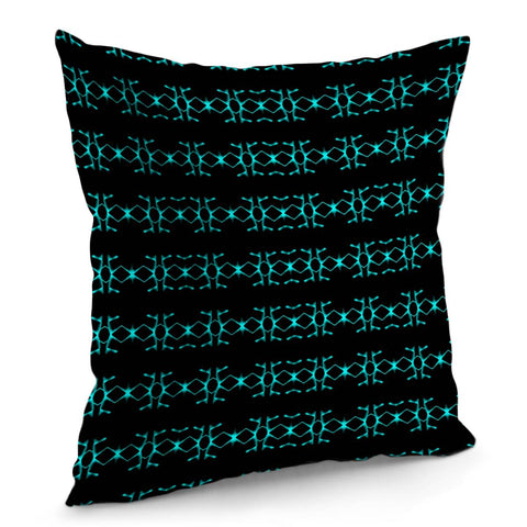 Image of Neon Stripes Ethnic Geometric Pattern Pillow Cover