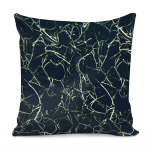 Neon Silhouette Leaves Print Pattern Pillow Cover