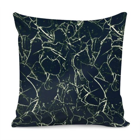 Image of Neon Silhouette Leaves Print Pattern Pillow Cover