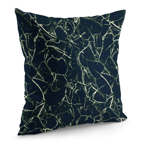 Image of Neon Silhouette Leaves Print Pattern Pillow Cover