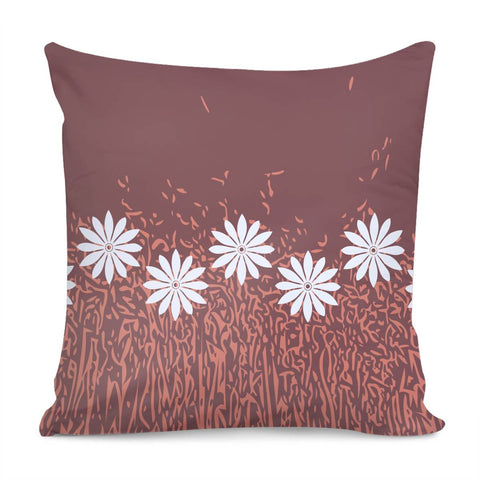 Image of Rose Brown & Terra Cotta Pillow Cover