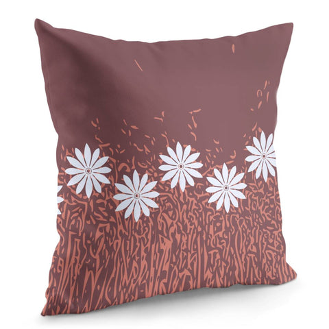 Image of Rose Brown & Terra Cotta Pillow Cover