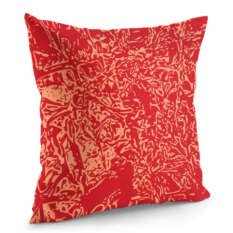 Image of Flame Scarlet & Cantaloupe Pillow Cover