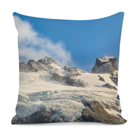 Image of Snowy Andes Mountains, Patagonia - Argentina Pillow Cover