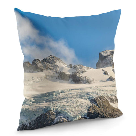 Image of Snowy Andes Mountains, Patagonia - Argentina Pillow Cover