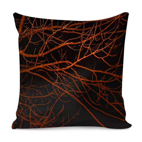 Image of Dark Night Scene Forest Landscape Pillow Cover