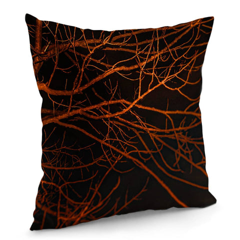 Image of Dark Night Scene Forest Landscape Pillow Cover