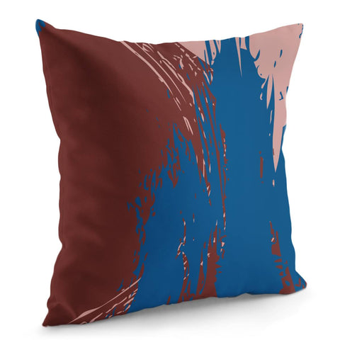 Image of Fired Brick, Classic Blue & Rose Tan Pillow Cover