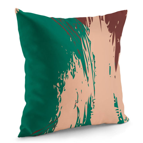 Image of Ultramarine Green, Peach Nougat & Fired Brick Pillow Cover