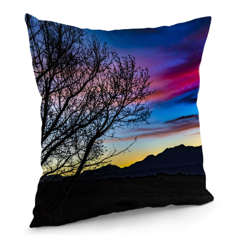 Image of Sunset Landscape Scene, San Juan Province, Argentina Pillow Cover