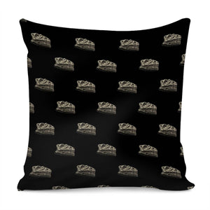 Dinosaur Skeleton Head Motif Pattern Pillow Cover