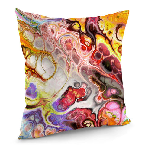 Image of Colorful Marble Design Pillow Cover