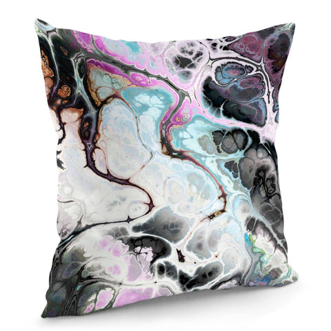 Image of Colorful Marble Design Pillow Cover