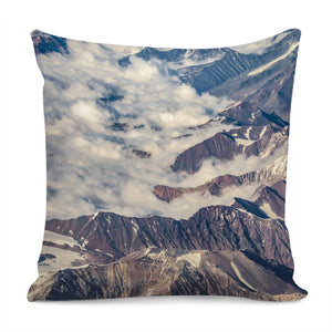 Andes Mountains Aerial View, Chile Pillow Cover