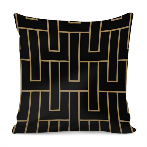 Image of Gold Maze Pillow Cover