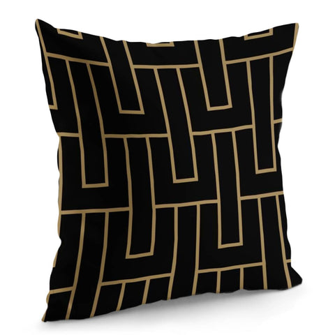 Image of Gold Maze Pillow Cover