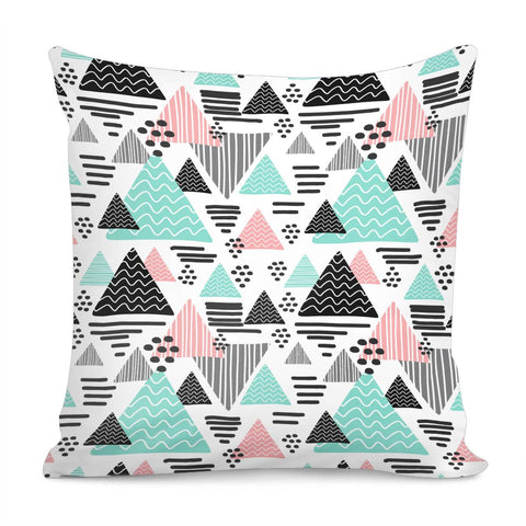 Image of Trendy Triangle Pattern Pillow Cover