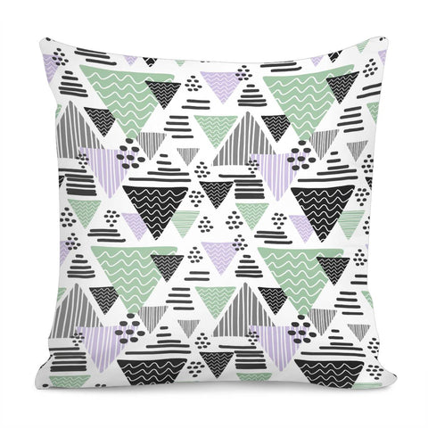 Image of Trendy Triangle Pattern Pillow Cover