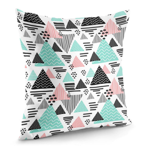 Image of Trendy Triangle Pattern Pillow Cover