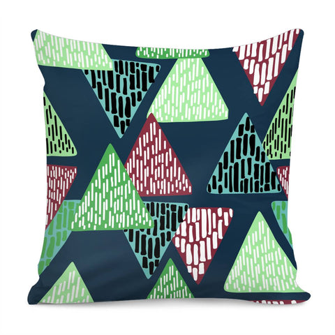 Image of Trendy Triangle Pattern Pillow Cover