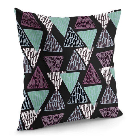 Image of Trendy Triangle Pattern Pillow Cover