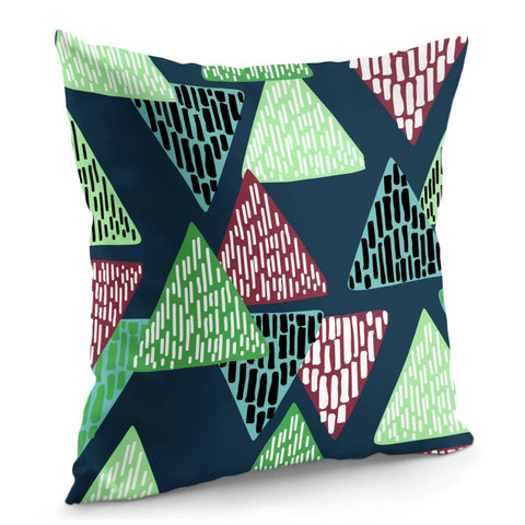 Image of Trendy Triangle Pattern Pillow Cover